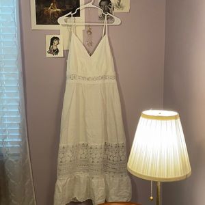 Maxi white beach dress from Cider, Size 1XL.